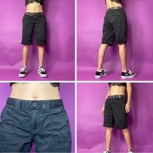 calvin klein black jorts size 6